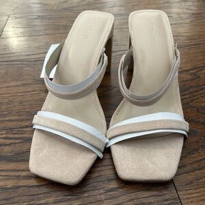 Elegant Beige Heeled Sandals